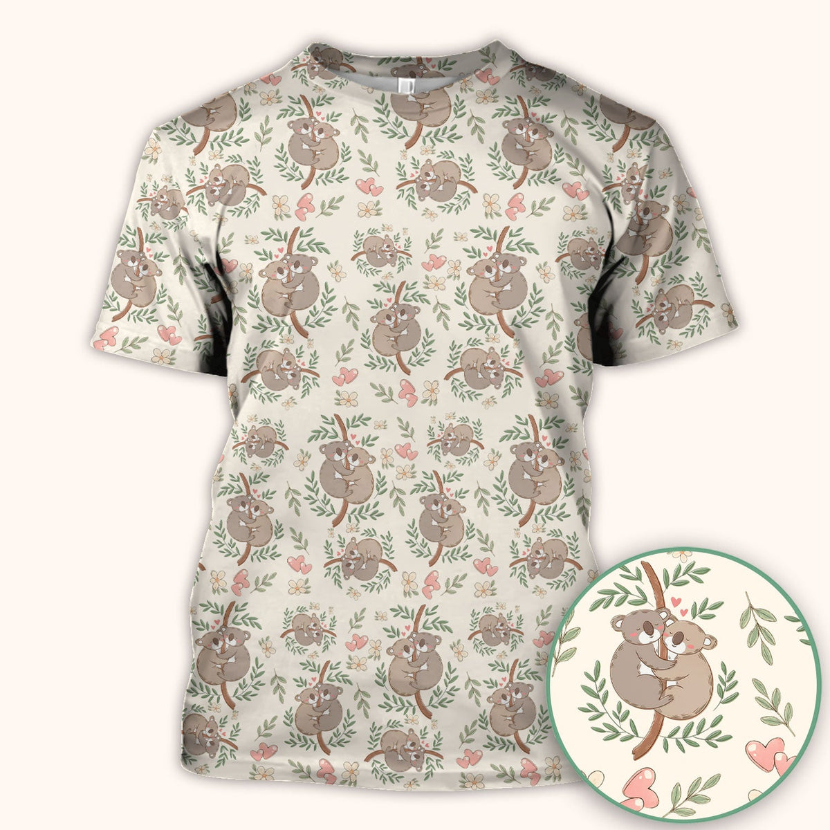 Koala Love Nurse Scrub Top