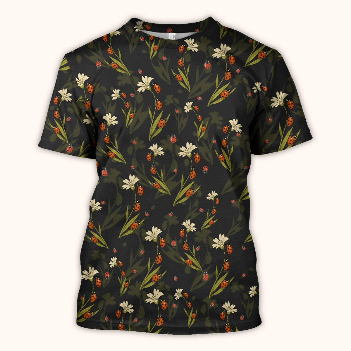 Fresh Daisy Ladybug Garden Nurse Scrub Top
