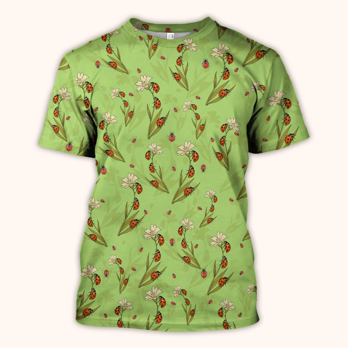 Fresh Daisy Ladybug Garden Nurse Scrub Top