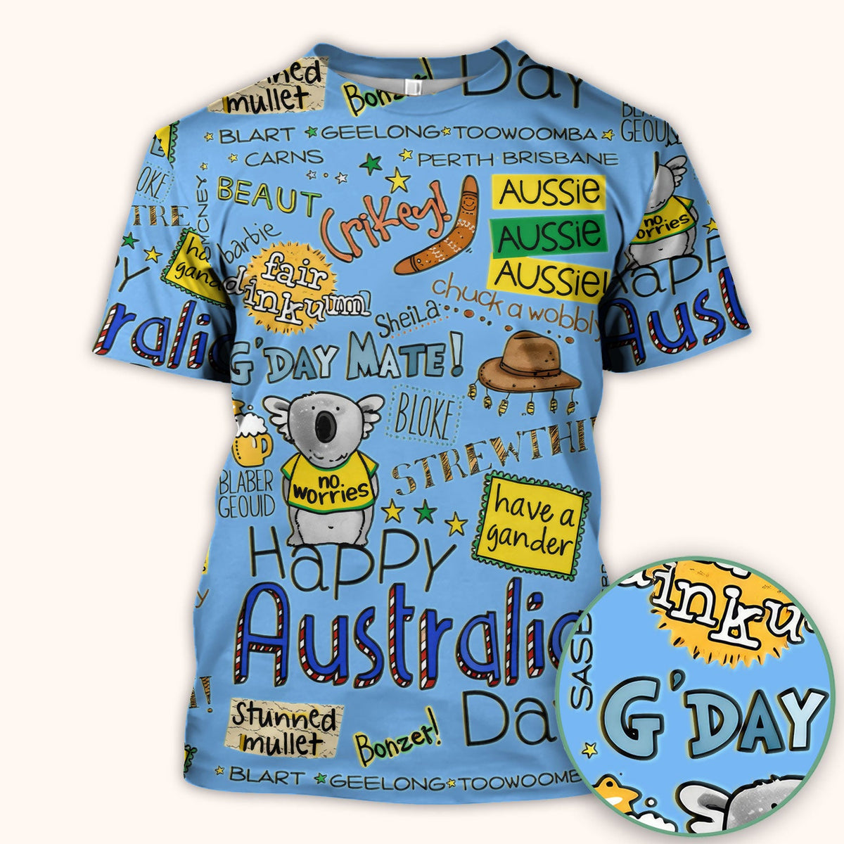 Koala Australia Nurse Scrub Top