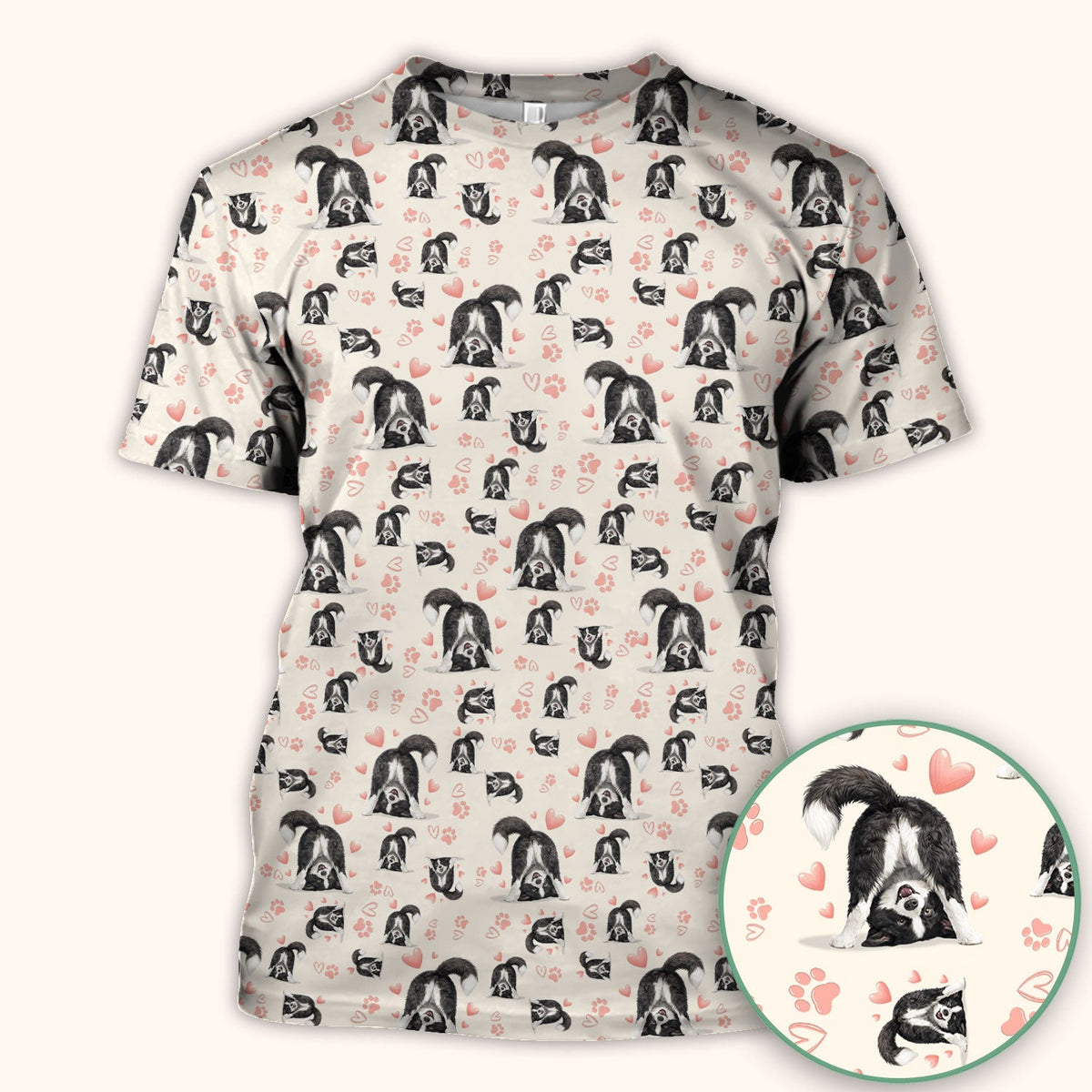 Puppy Heart Nurse Scrub Top