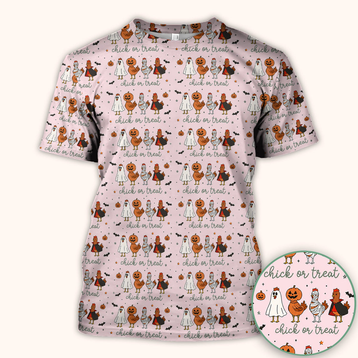 Chick Or Treat Nurse Scrub Top - Halloween Gift