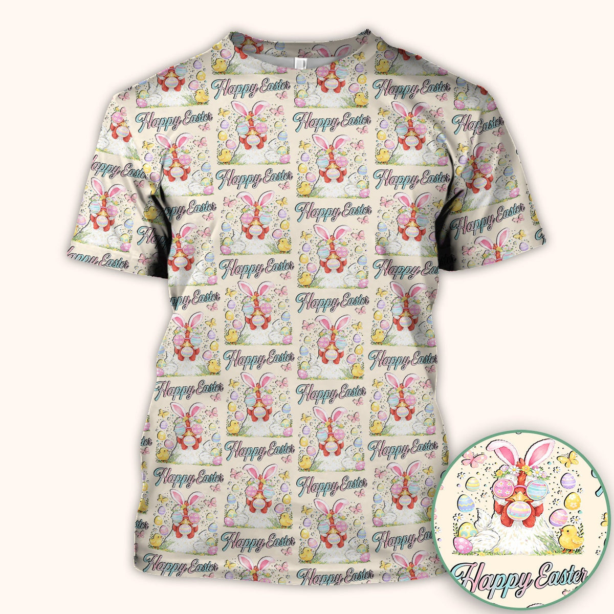 Bunny Eggs Nurse Scrub Top - Easter Gift