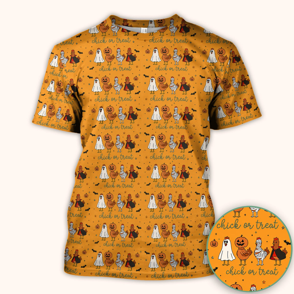 Chick Or Treat Nurse Scrub Top - Halloween Gift