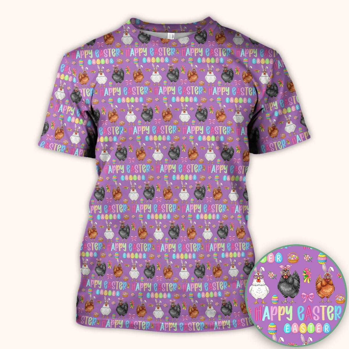 Bunny Eggs Nurse Scrub Tops - Easter Gift