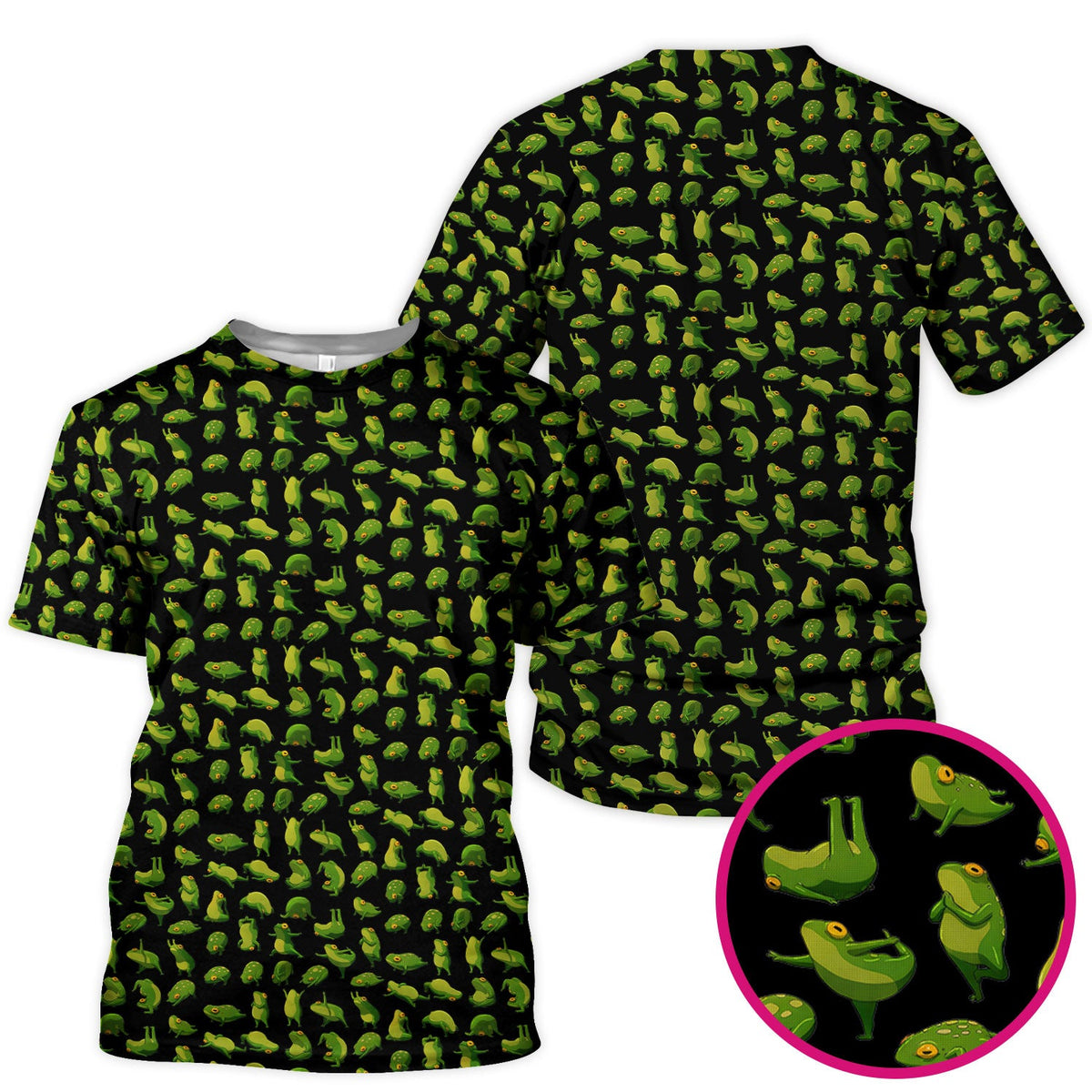 Frog Cartoon Nurse Scrub Top