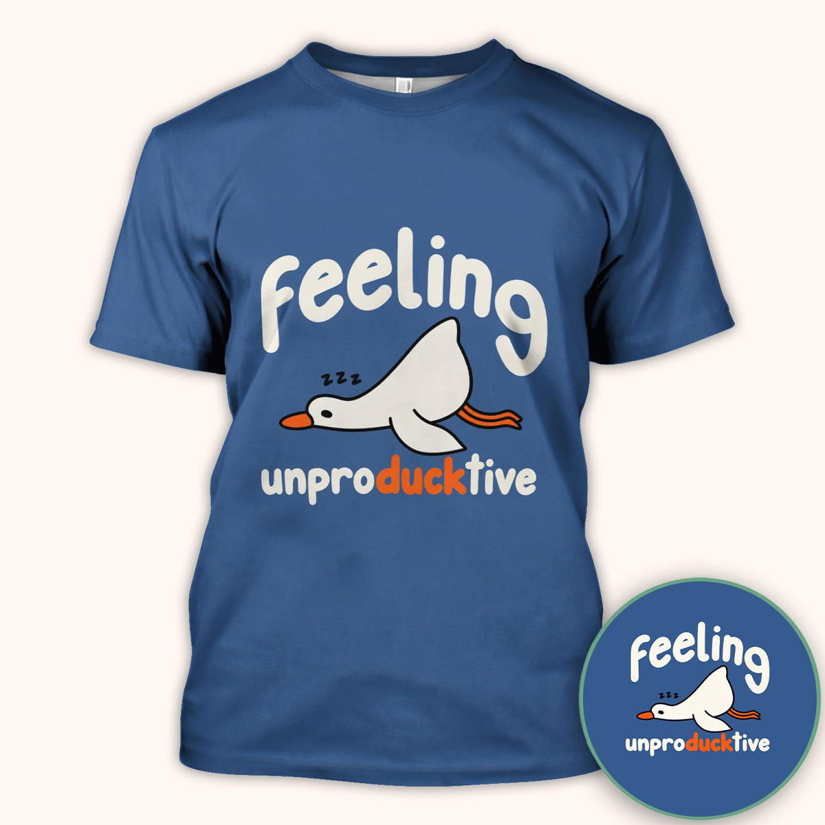 Feeling Unproducktive Duck Nurse Shirt