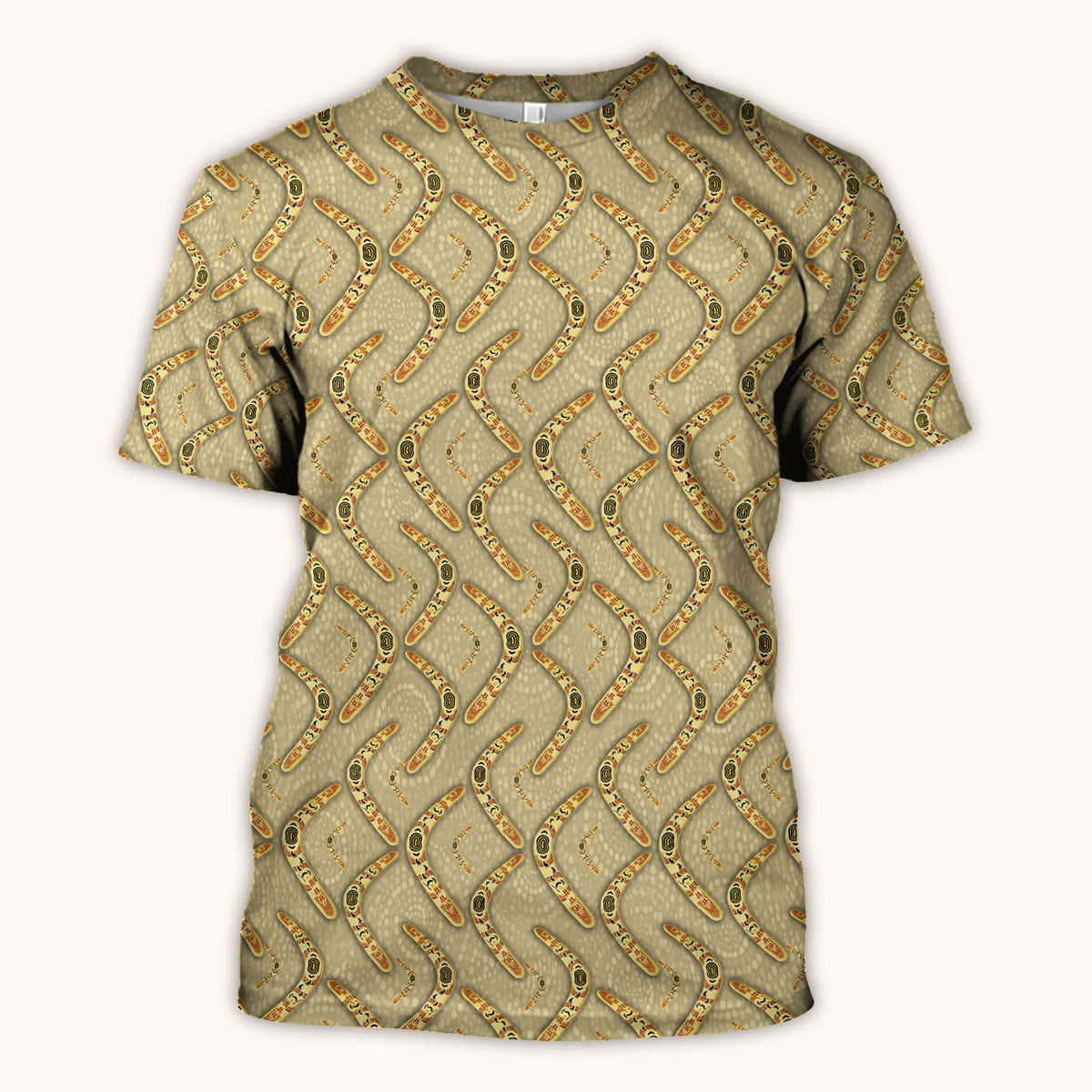 Aboriginal Boomerang Nurse Scrub Top