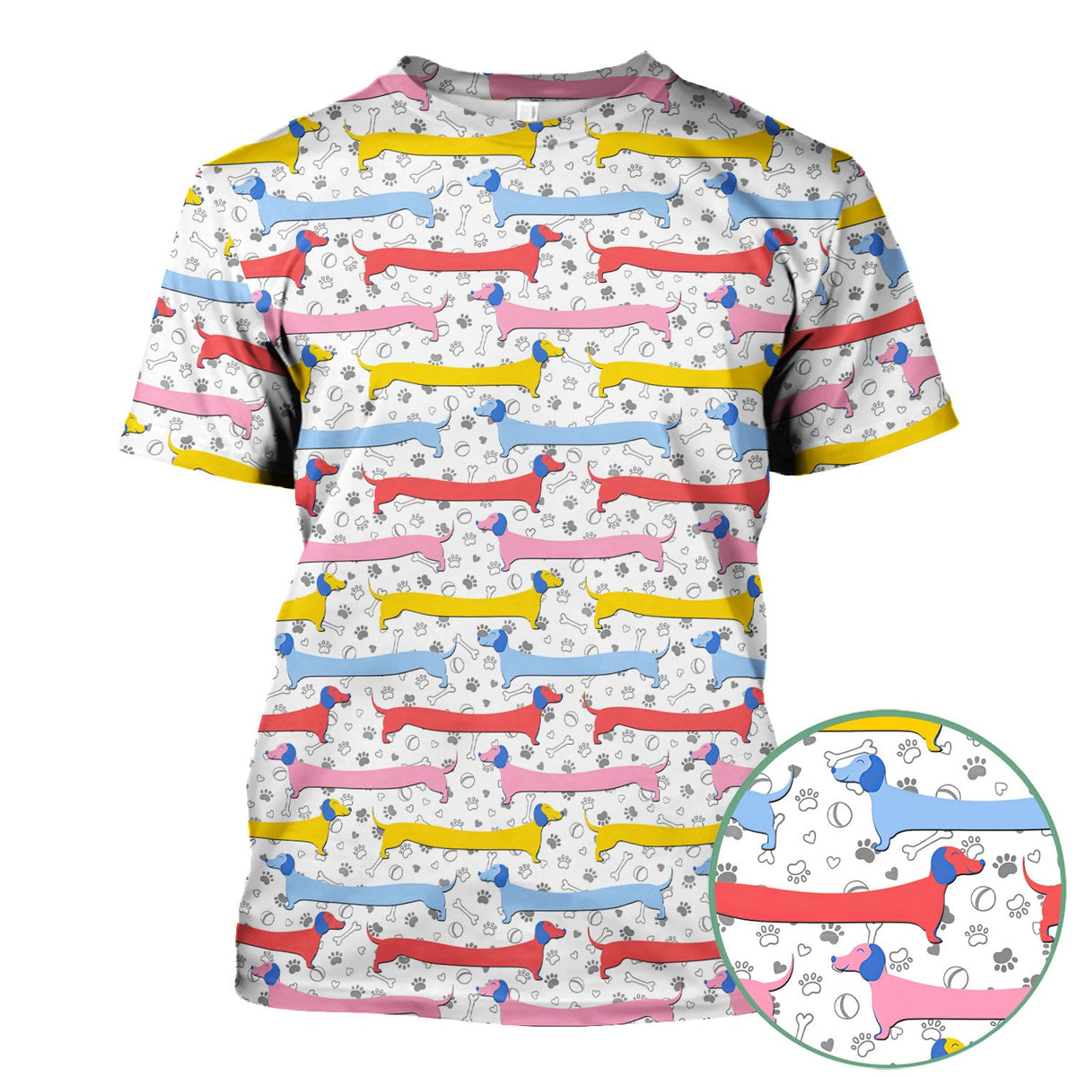 Dachshund Sausage Dog Nurse Scrub Top