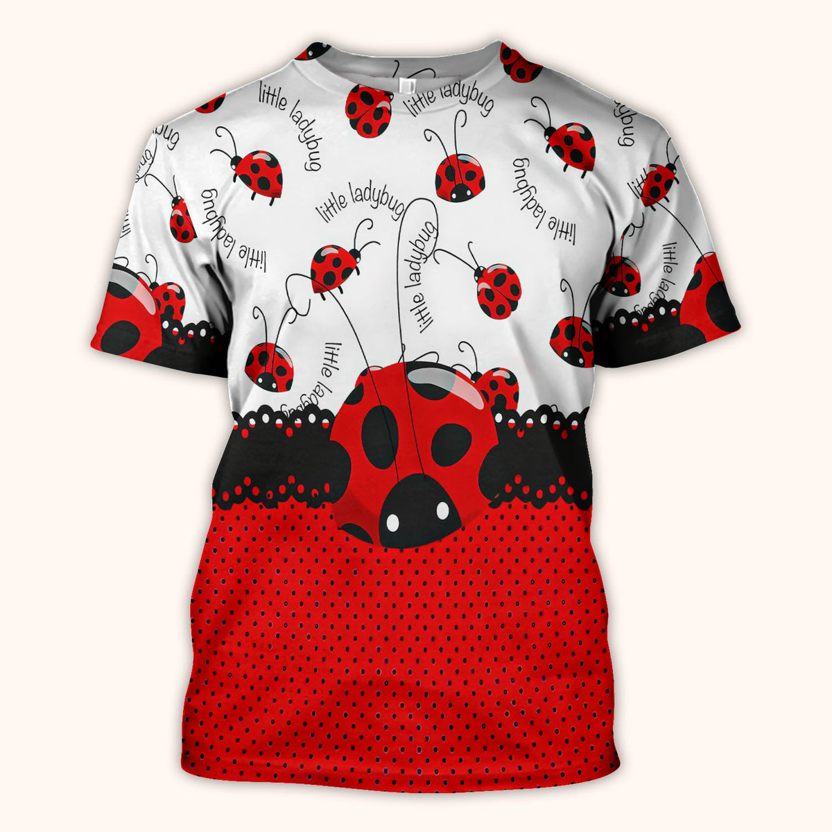 Little Ladybug Polka Dot Nurse Scrub Top