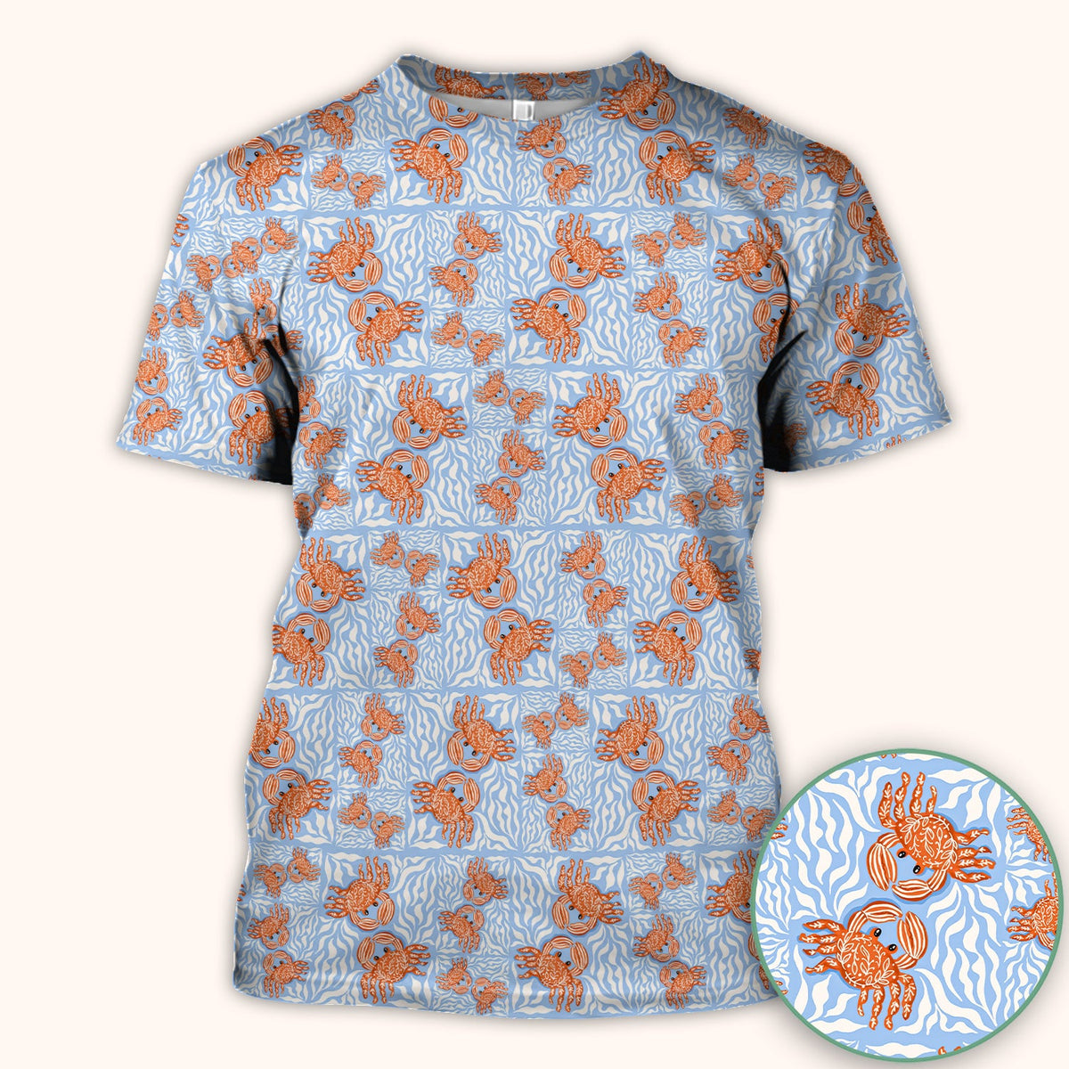 Coastal Crab Nurse Scrub Top