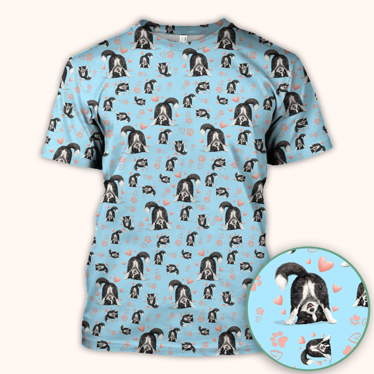 Puppy Heart Nurse Scrub Top