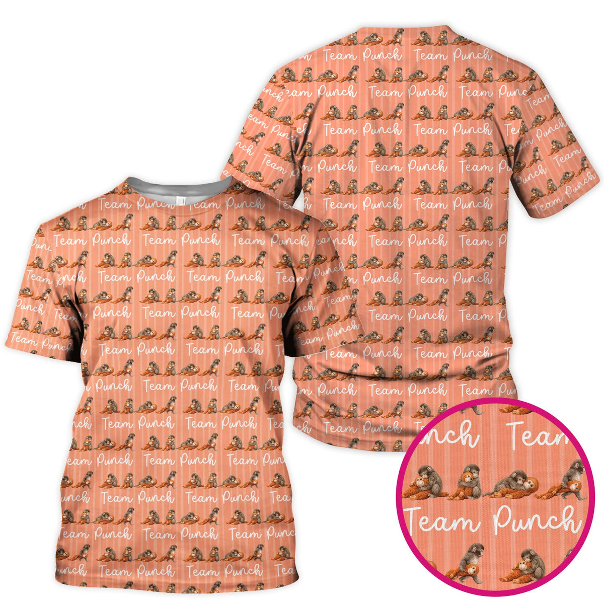 Monkey Team Punch Nurse Scrub Top
