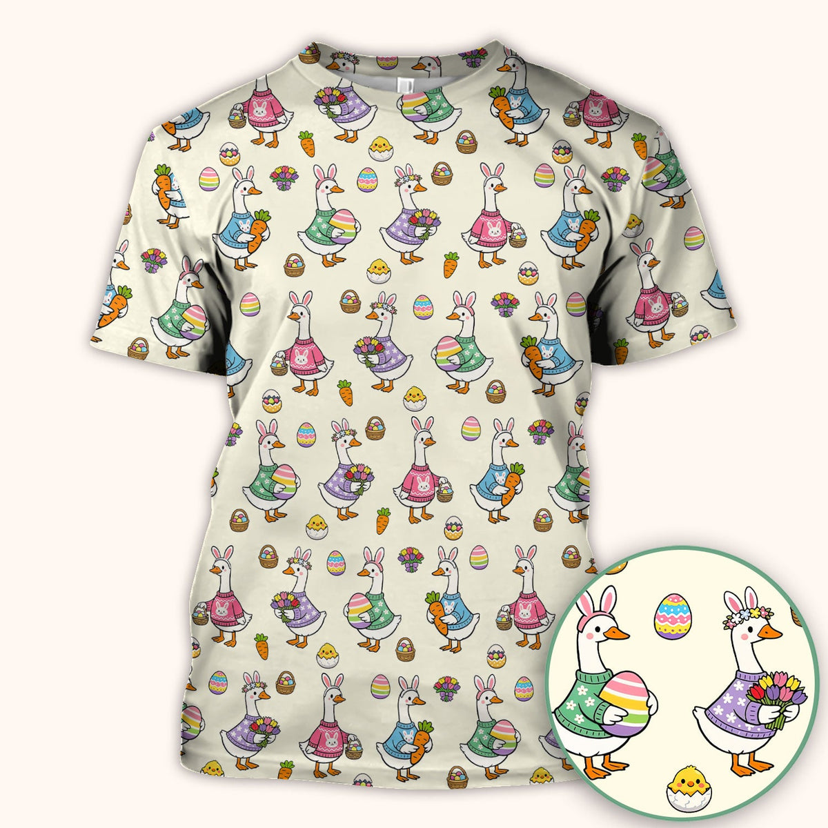 Easter Goose Nurse Scrub Top