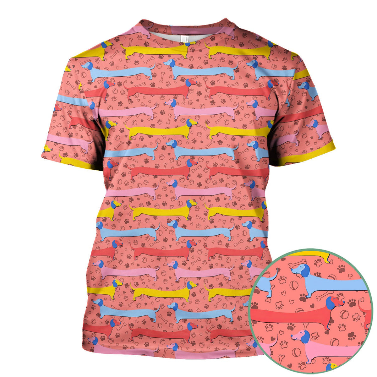 Dachshund Sausage Dog Nurse Scrub Top