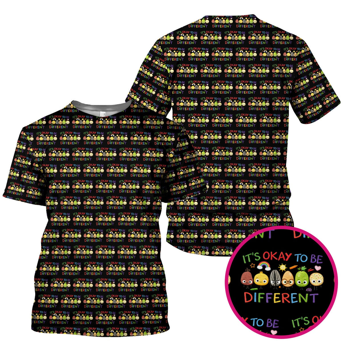 Autism Awareness It's OK To Be Different Nurse Scrub Top