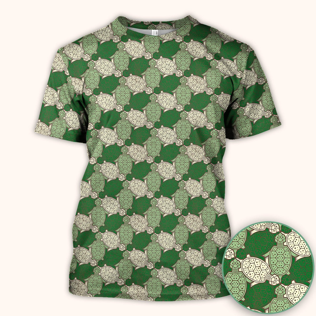 Green Sea Turtle Shell Nurse Scrub Top