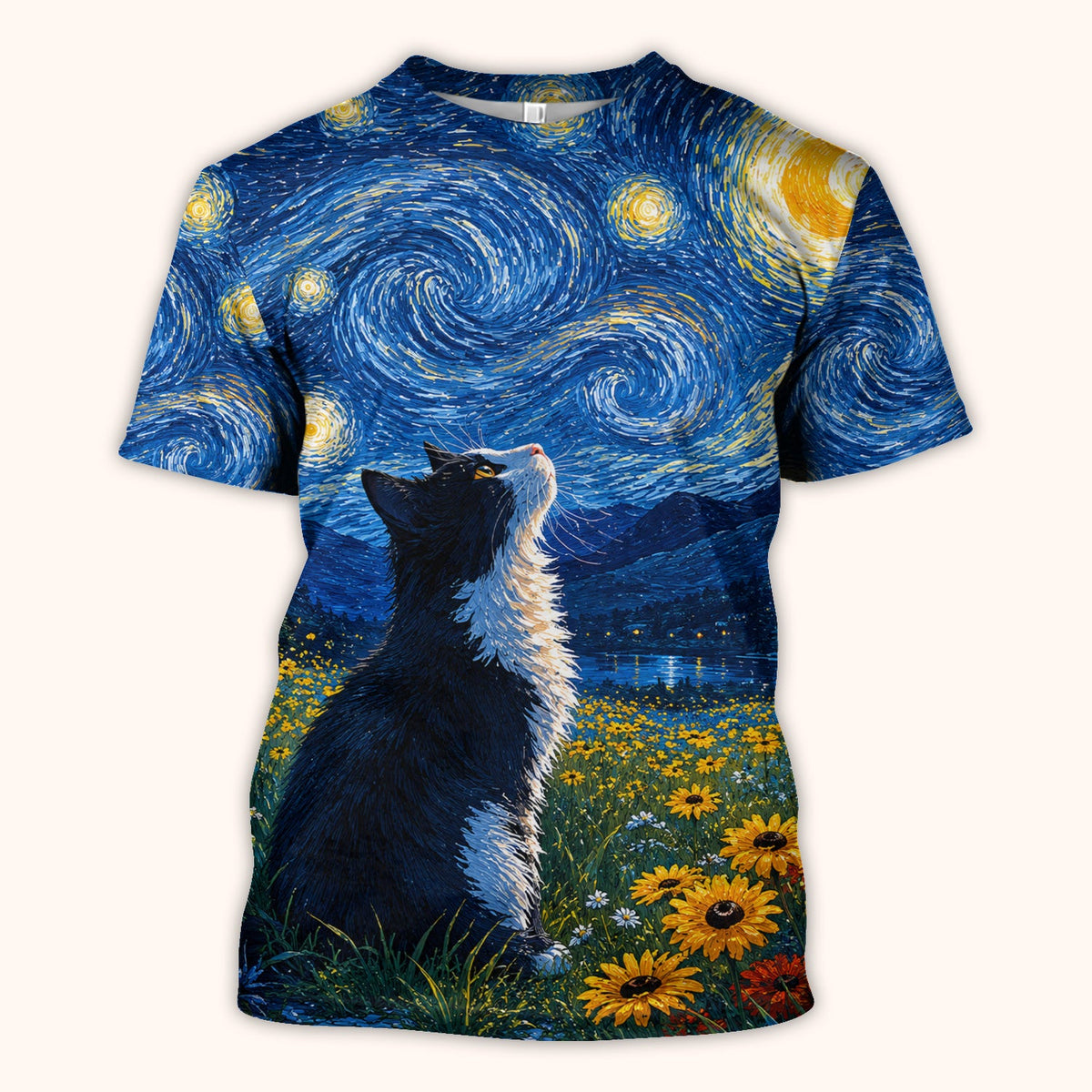 Starry Cat Veterinary Nurse Scrub Top