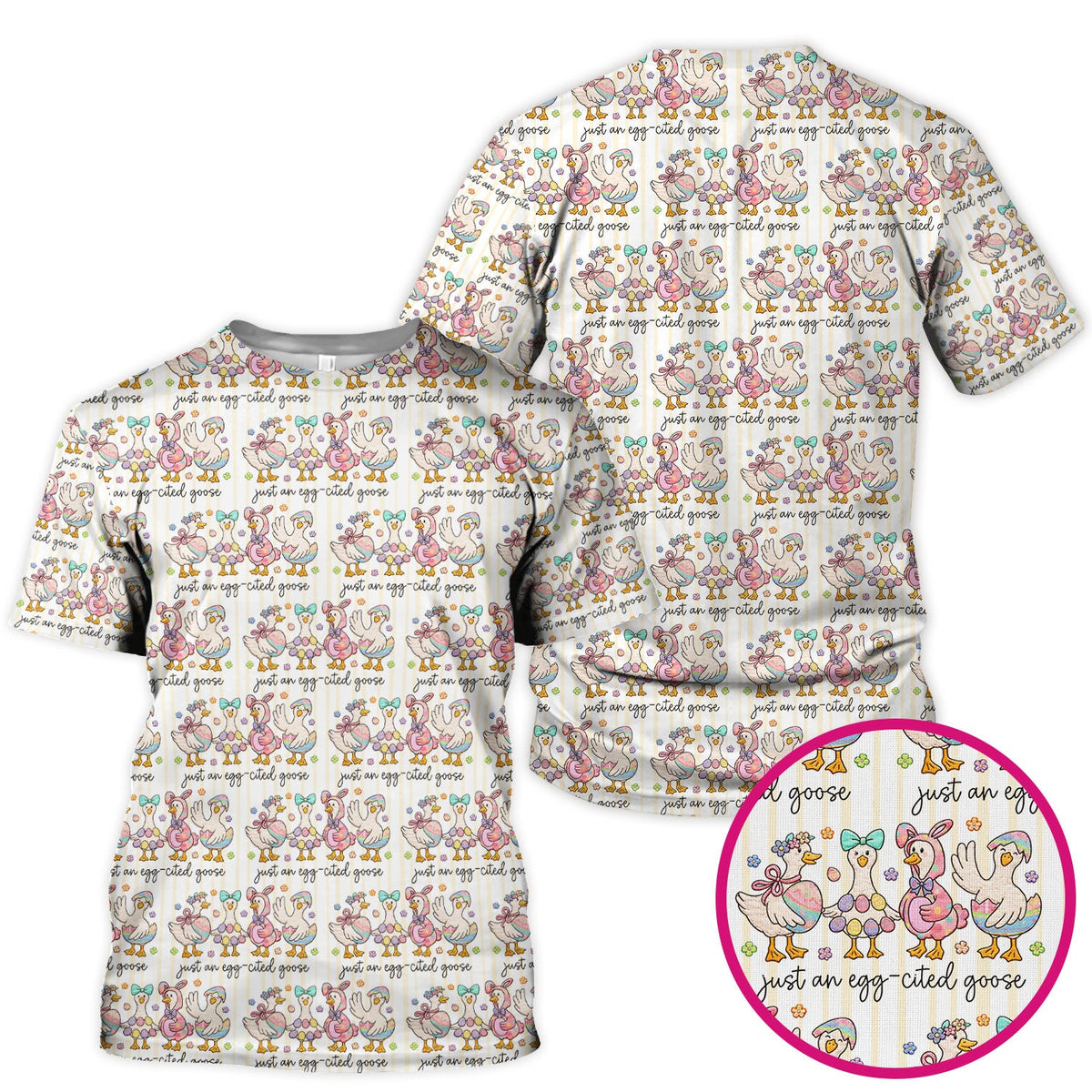 Easter Goose Egg Nurse Scrub Top