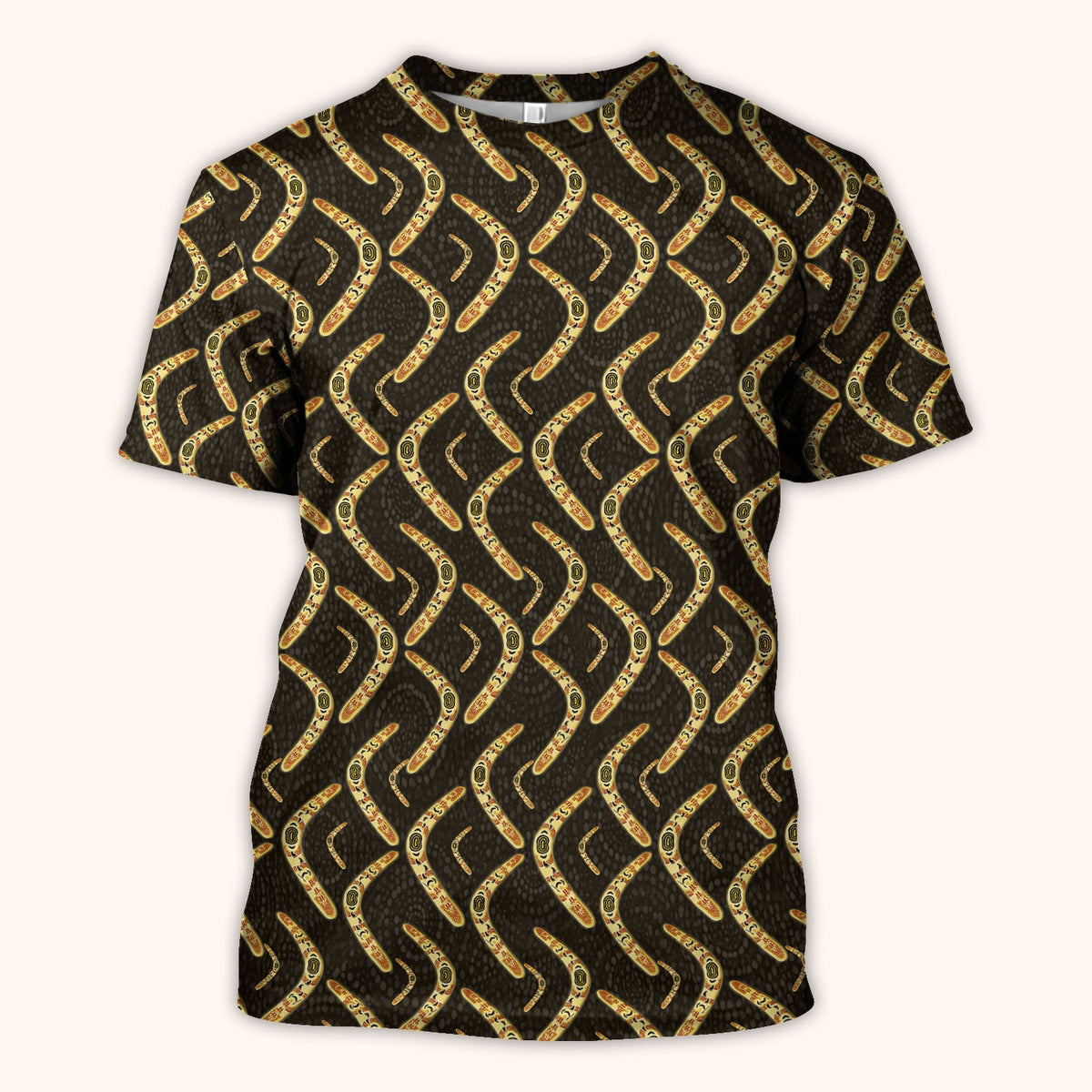 Aboriginal Boomerang Nurse Scrub Top