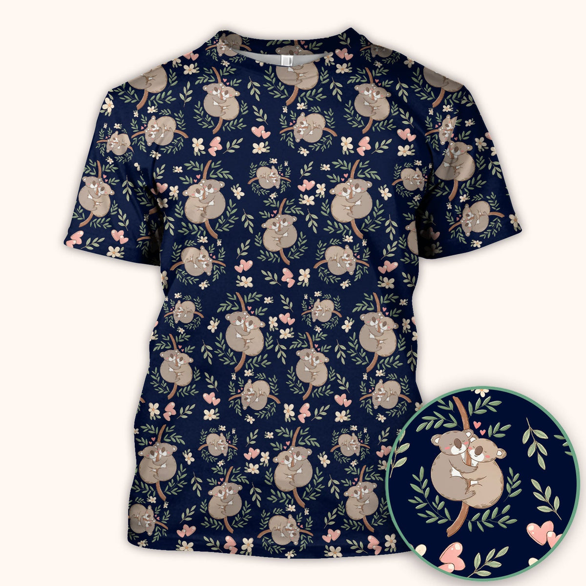 Koala Love Nurse Scrub Top