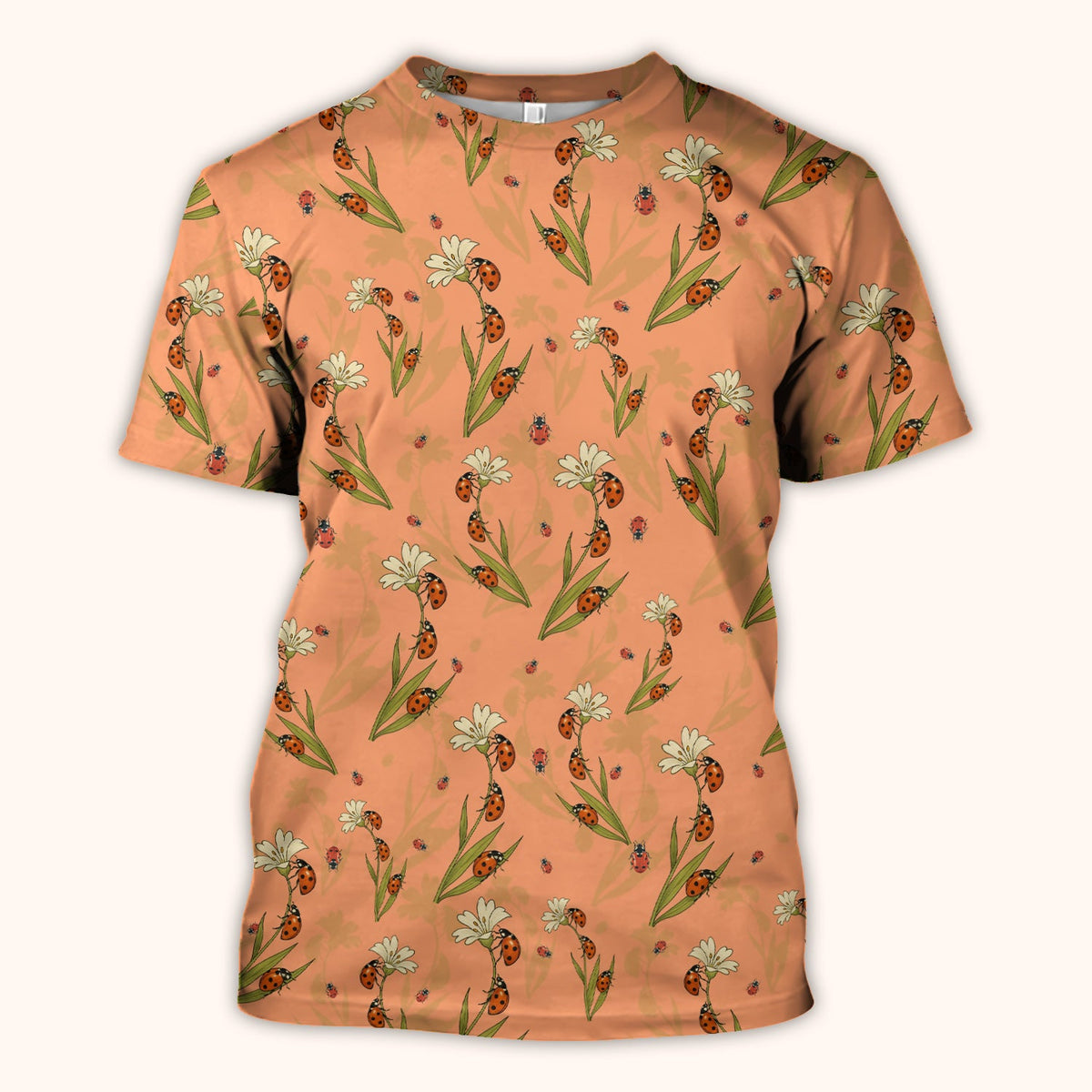 Fresh Daisy Ladybug Garden Nurse Scrub Top