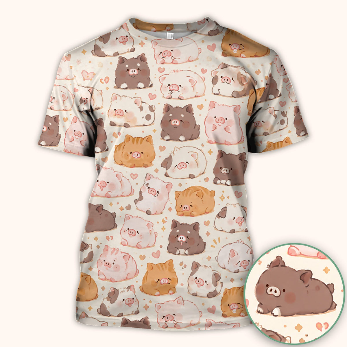 Chubby Pig Nurse Scrub Top
