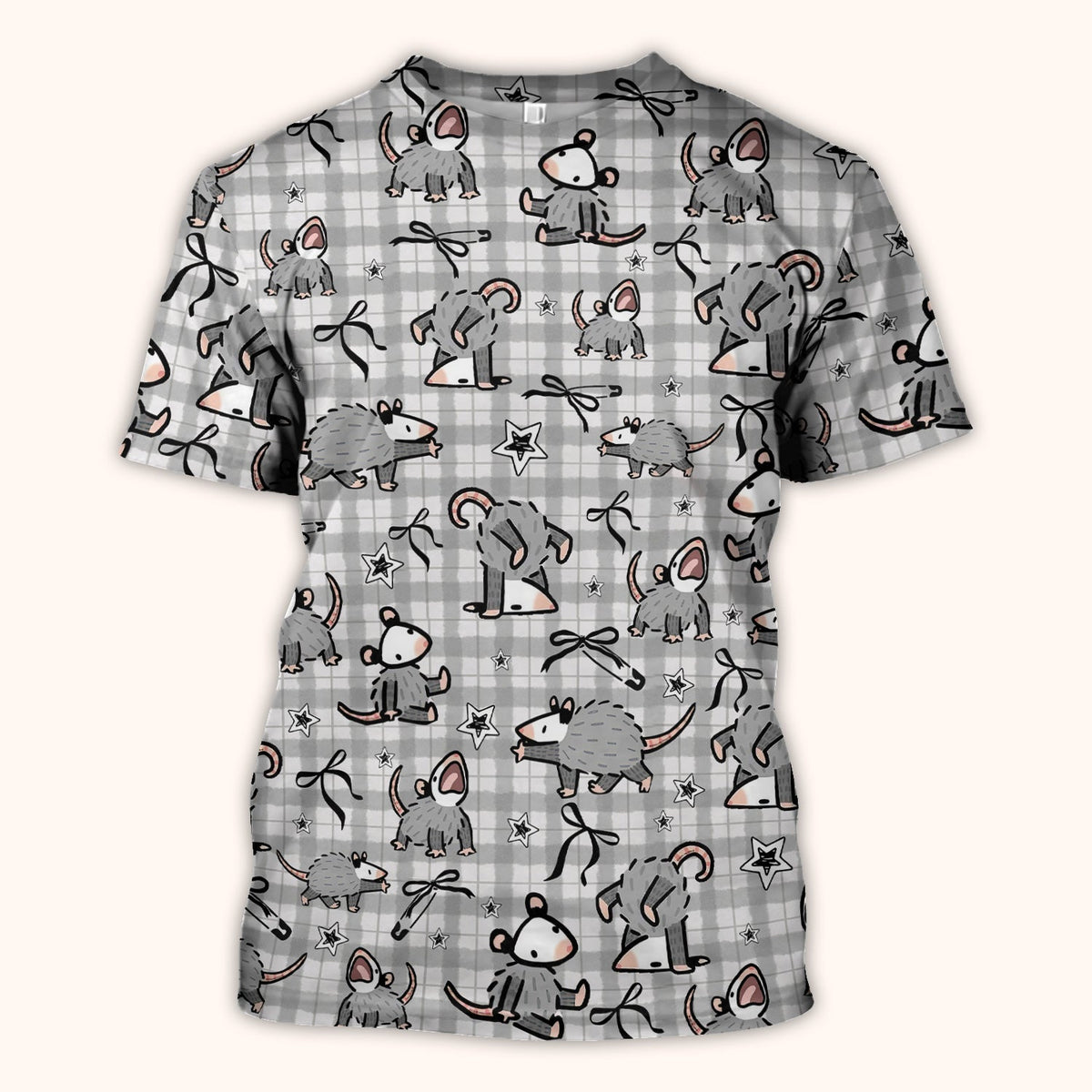 Mouse Opossum Cartoon Nurse Scrub Top