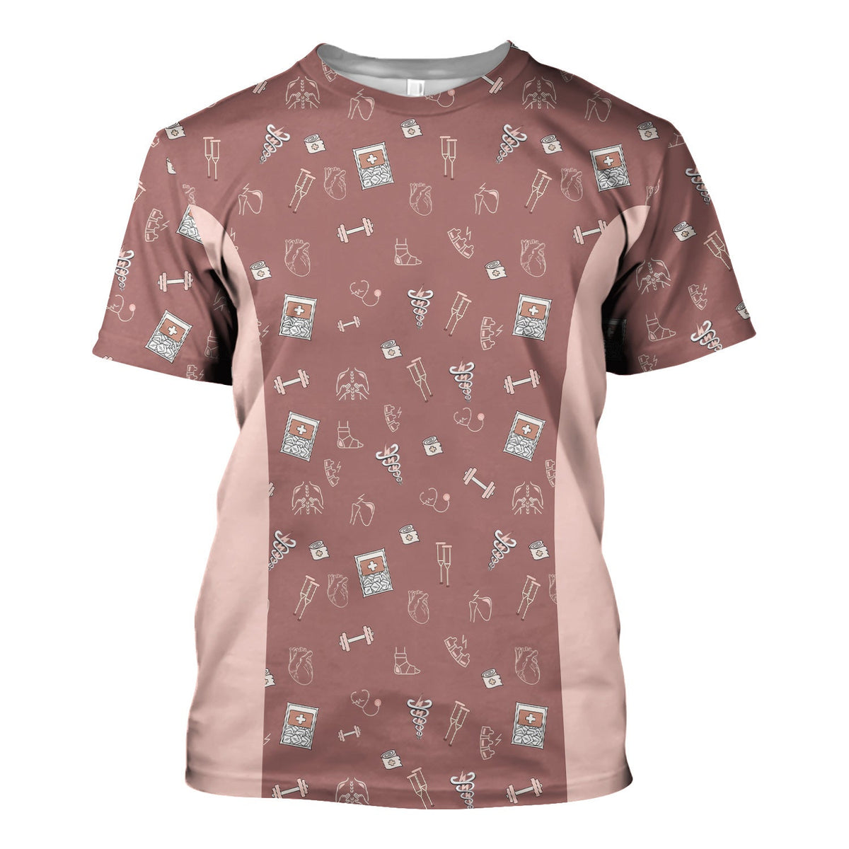 Fitness Gym Icons Nurse Shirt