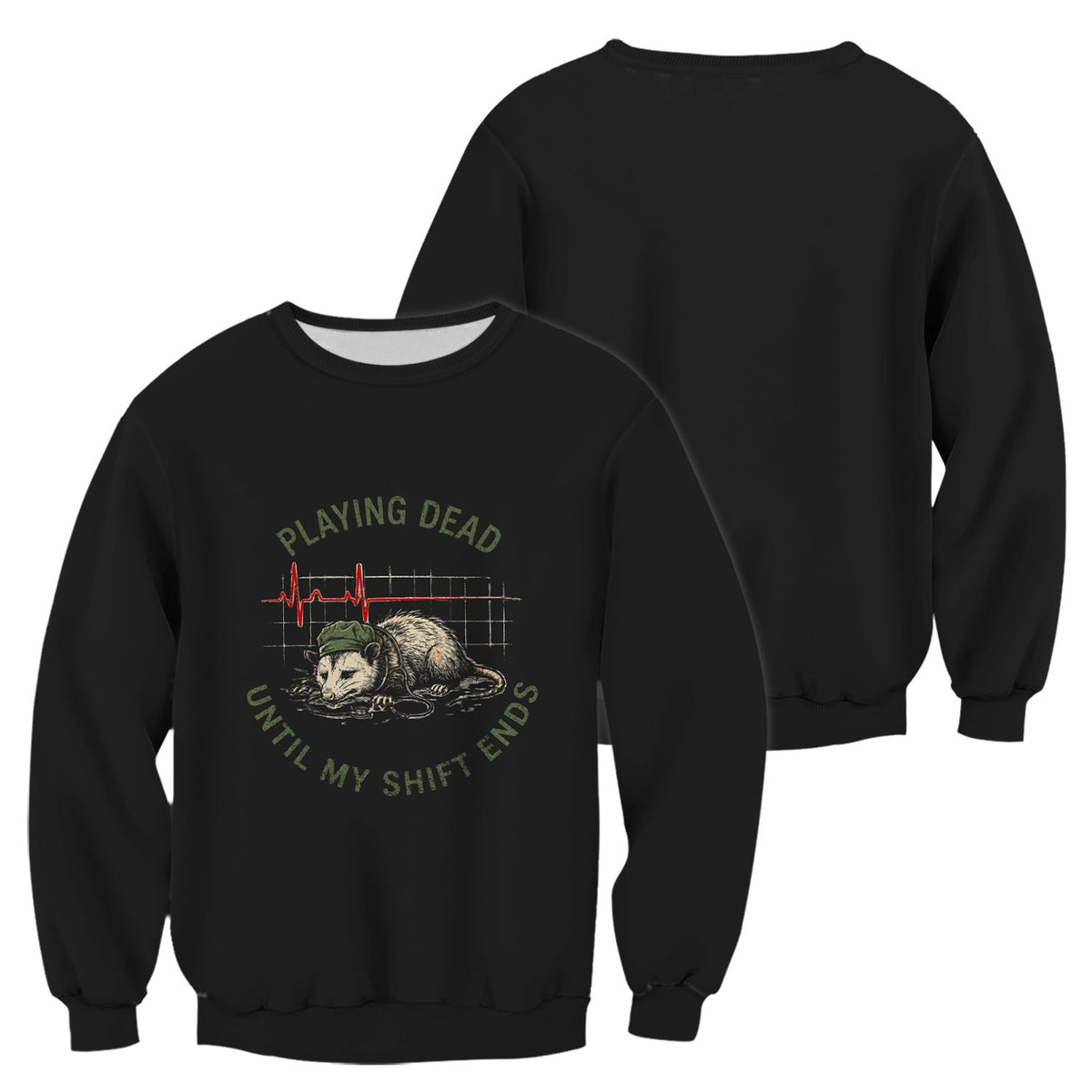 Opossum Playing Dead Until Shift Ends Nurse Shirt