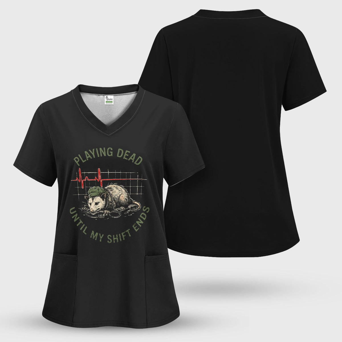 Opossum Playing Dead Until Shift Ends Nurse Shirt