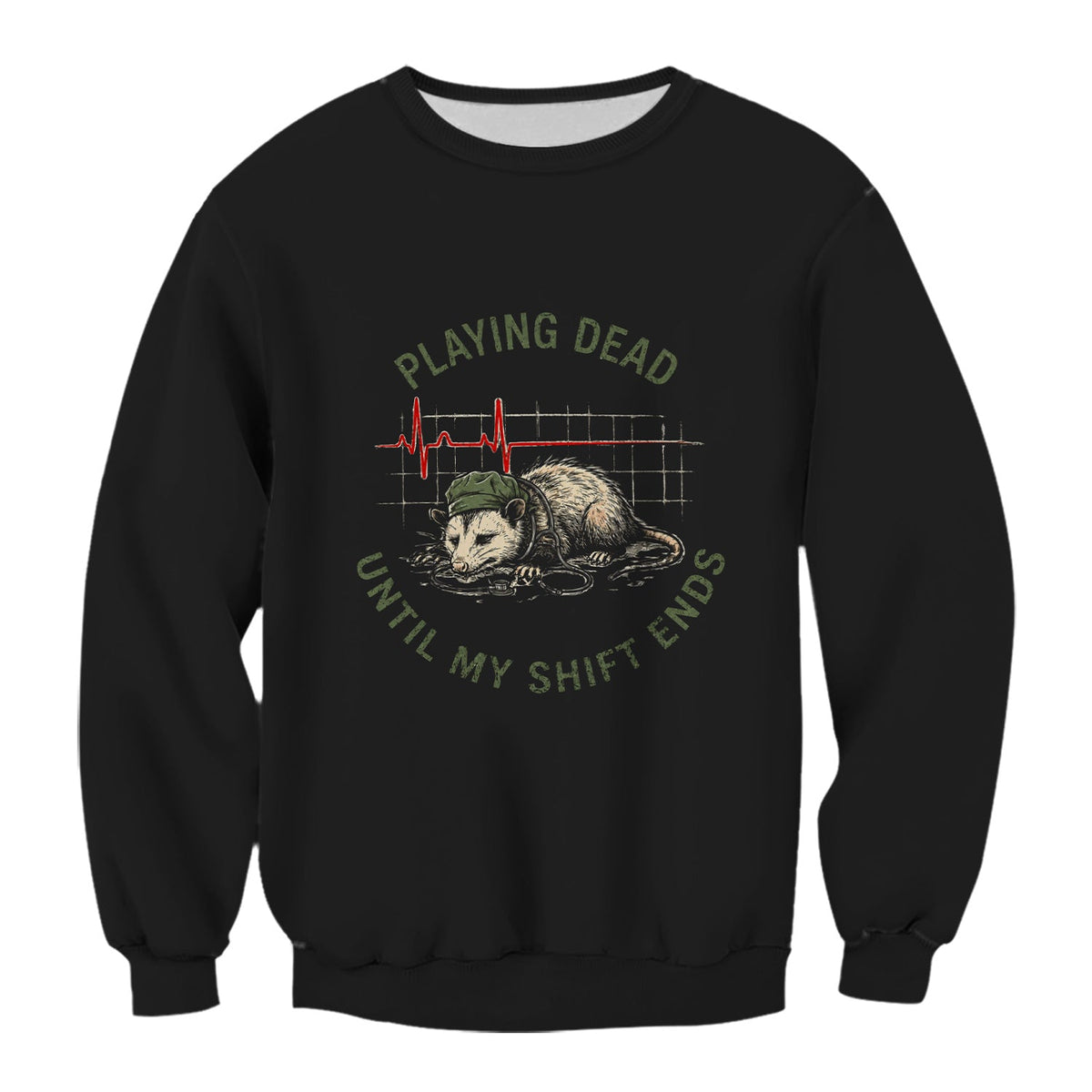 Opossum Playing Dead Until Shift Ends Nurse Shirt