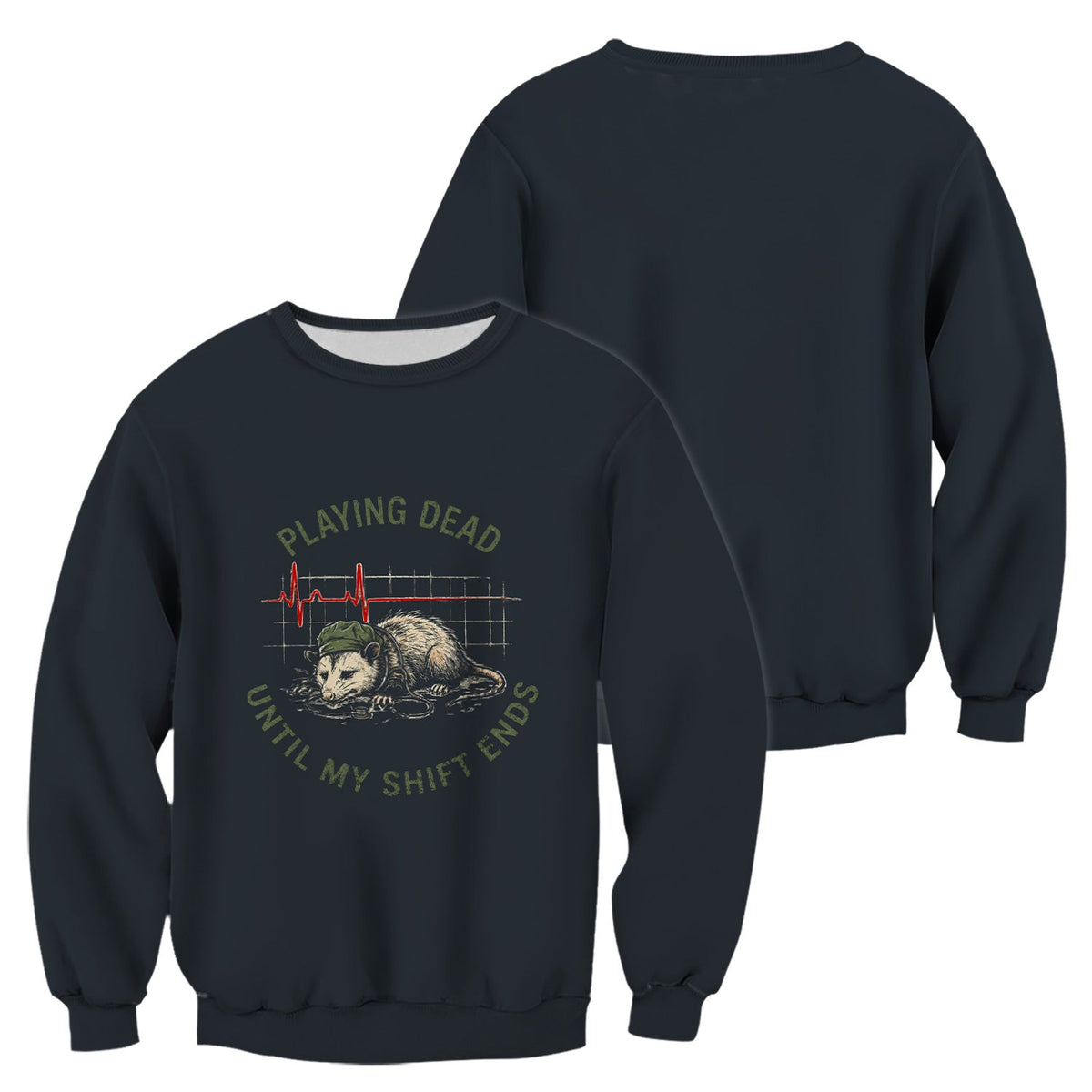 Opossum Playing Dead Until Shift Ends Nurse Shirt