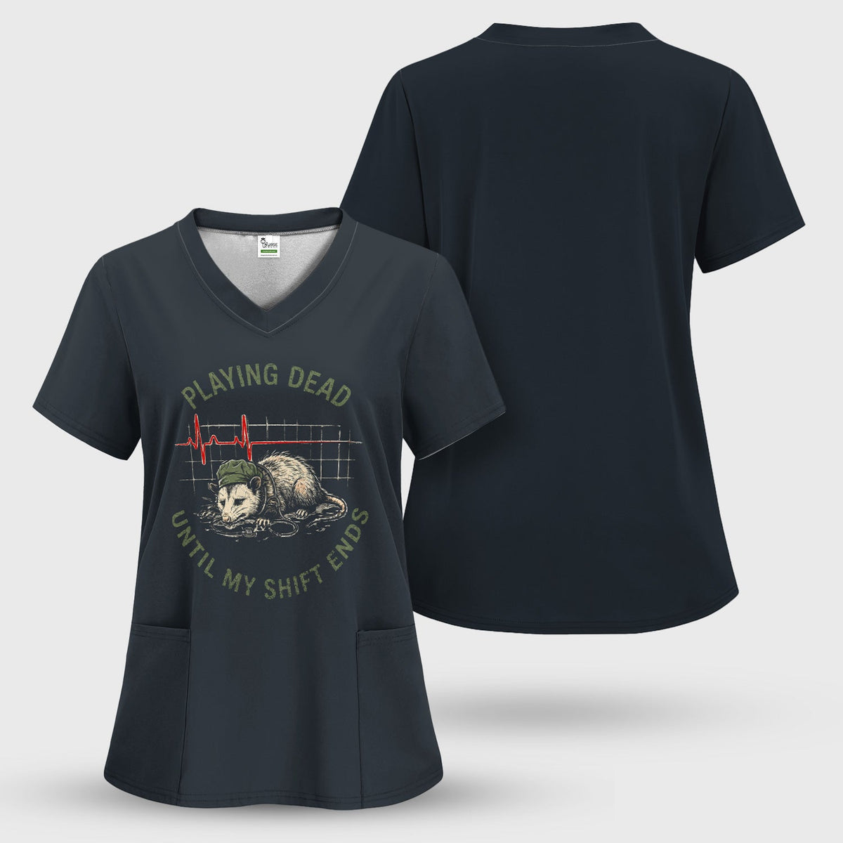 Opossum Playing Dead Until Shift Ends Nurse Shirt
