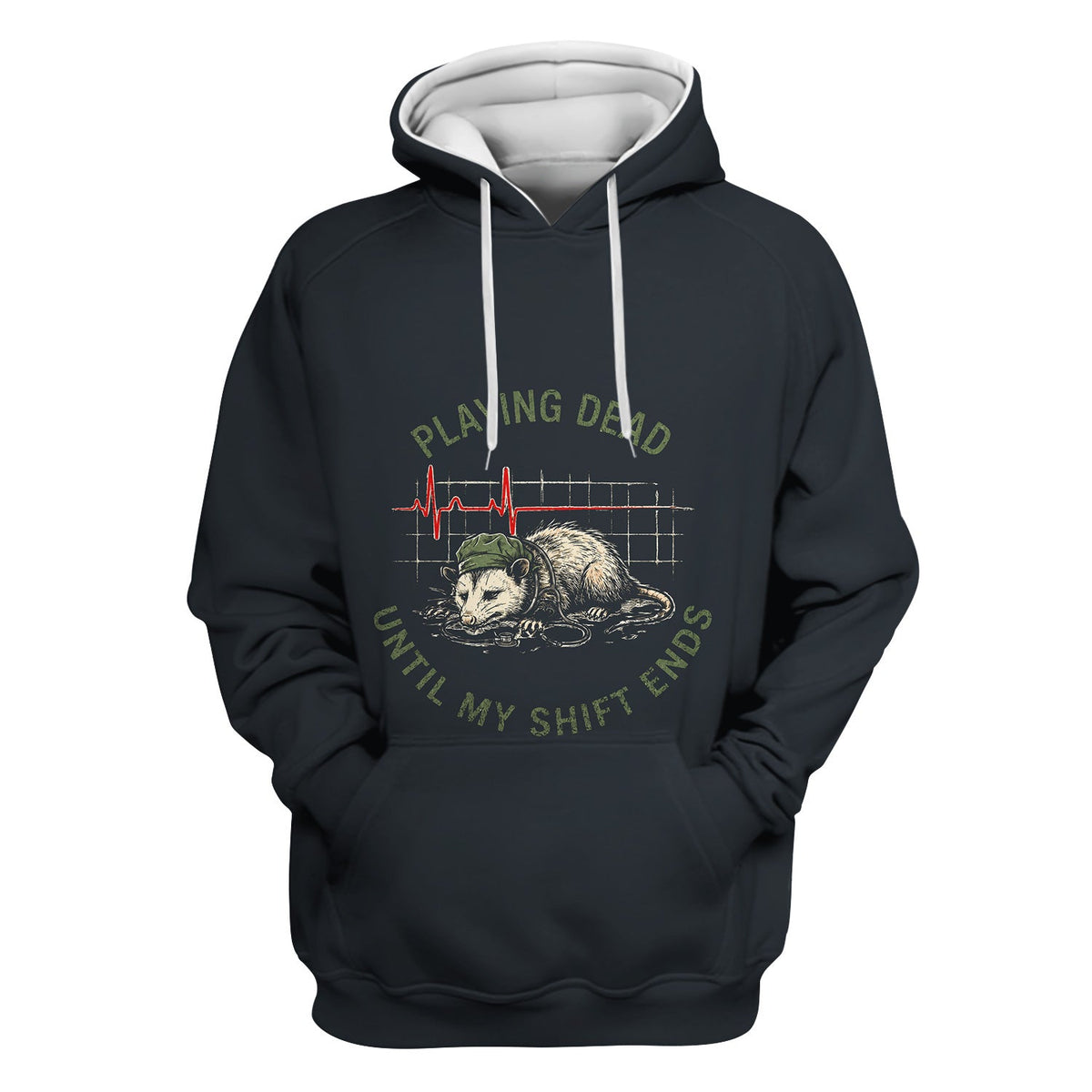 Opossum Playing Dead Until Shift Ends Nurse Shirt