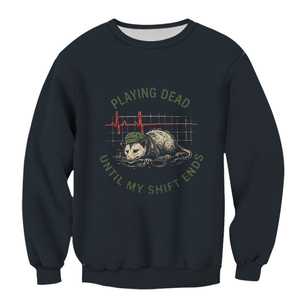 Opossum Playing Dead Until Shift Ends Nurse Shirt