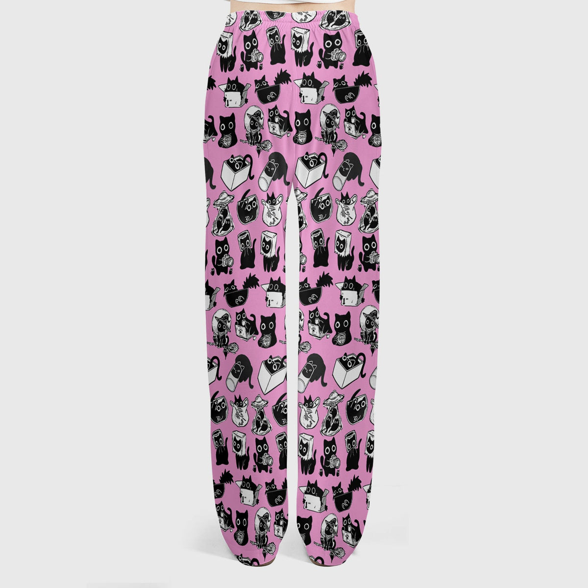 Black Cat Halloween Doodle Nurse Scrub Set