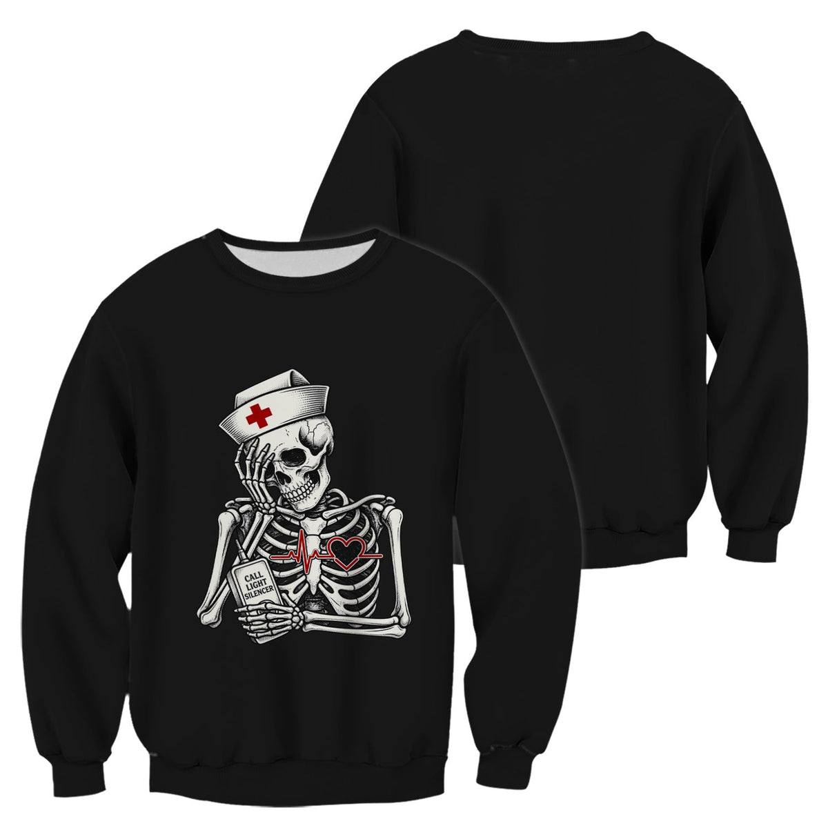 Call Light Silencer Skeleton Nurse Shirt