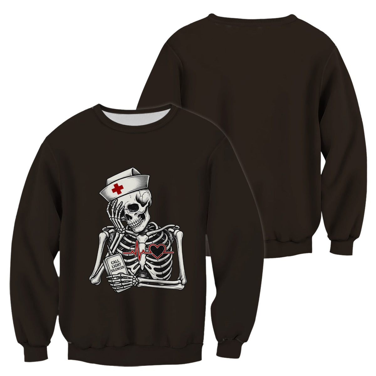 Call Light Silencer Skeleton Nurse Shirt