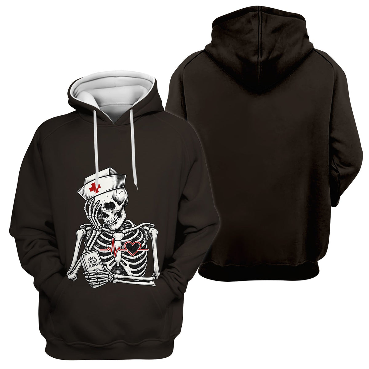 Call Light Silencer Skeleton Nurse Shirt