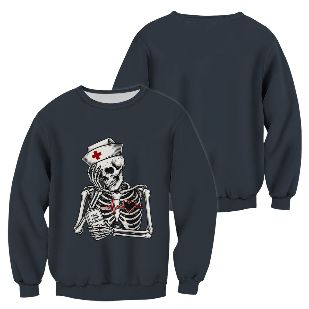 Call Light Silencer Skeleton Nurse Shirt