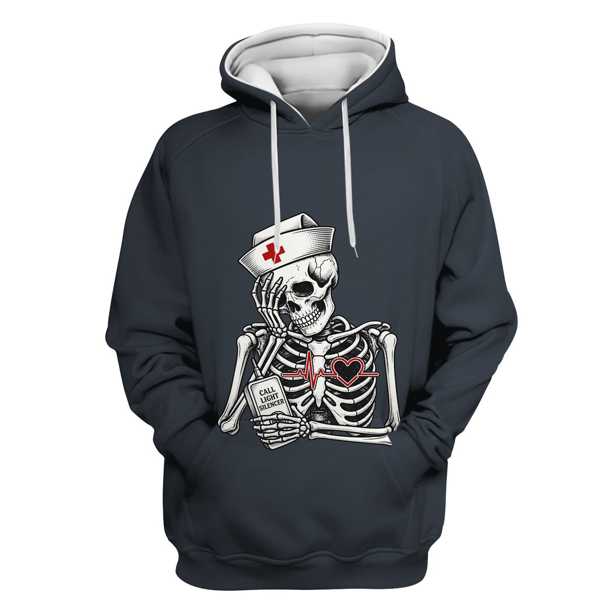 Call Light Silencer Skeleton Nurse Shirt