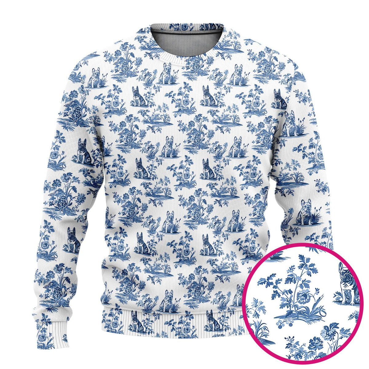 German Shepherd Toile De Jouy Nurse Scrub Set
