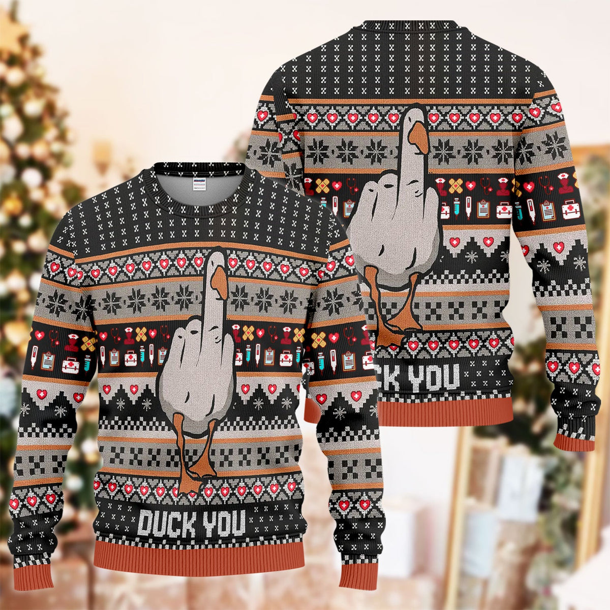Duck Ugly Christmas Sweater