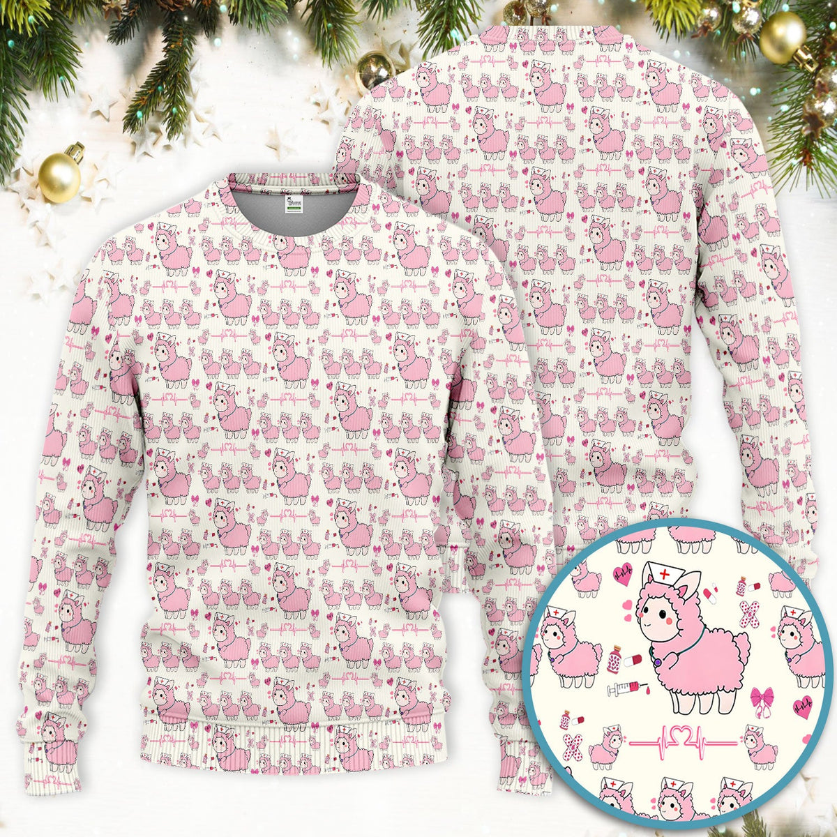 Llama Ain't Got Time For Your Drama Nurse Scrub Set