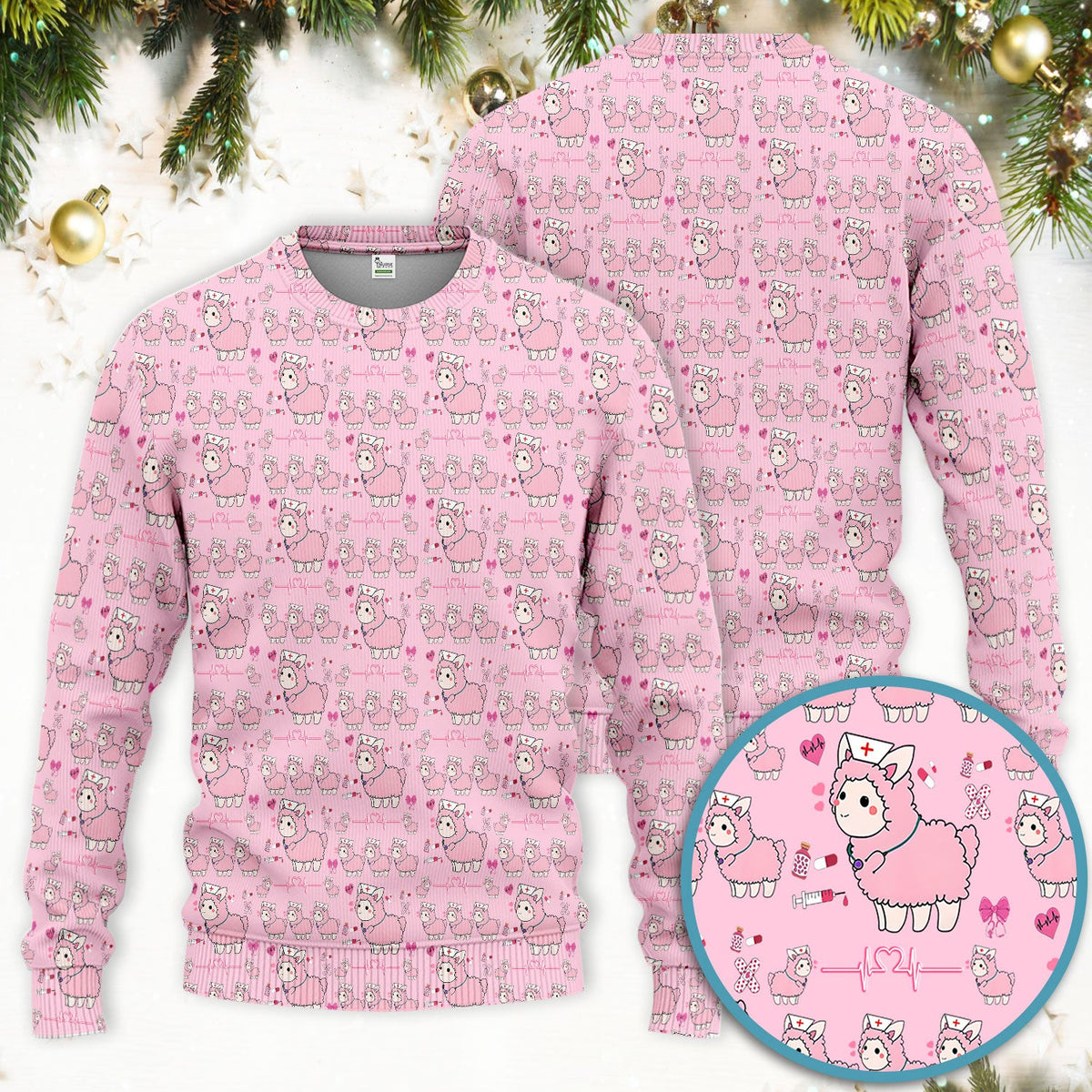 Llama Ain't Got Time For Your Drama Nurse Scrub Set