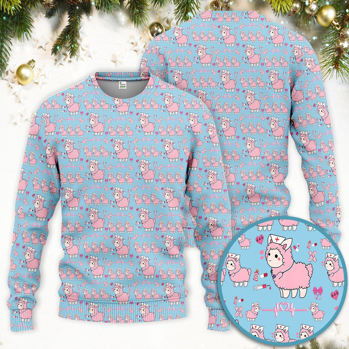 Llama Ain't Got Time For Your Drama Nurse Scrub Set