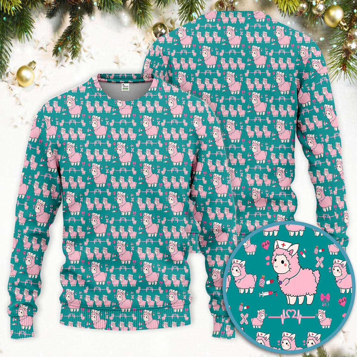 Llama Ain't Got Time For Your Drama Nurse Scrub Set
