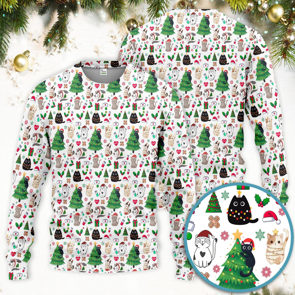 Christmas Pet Nurse Scrub Set