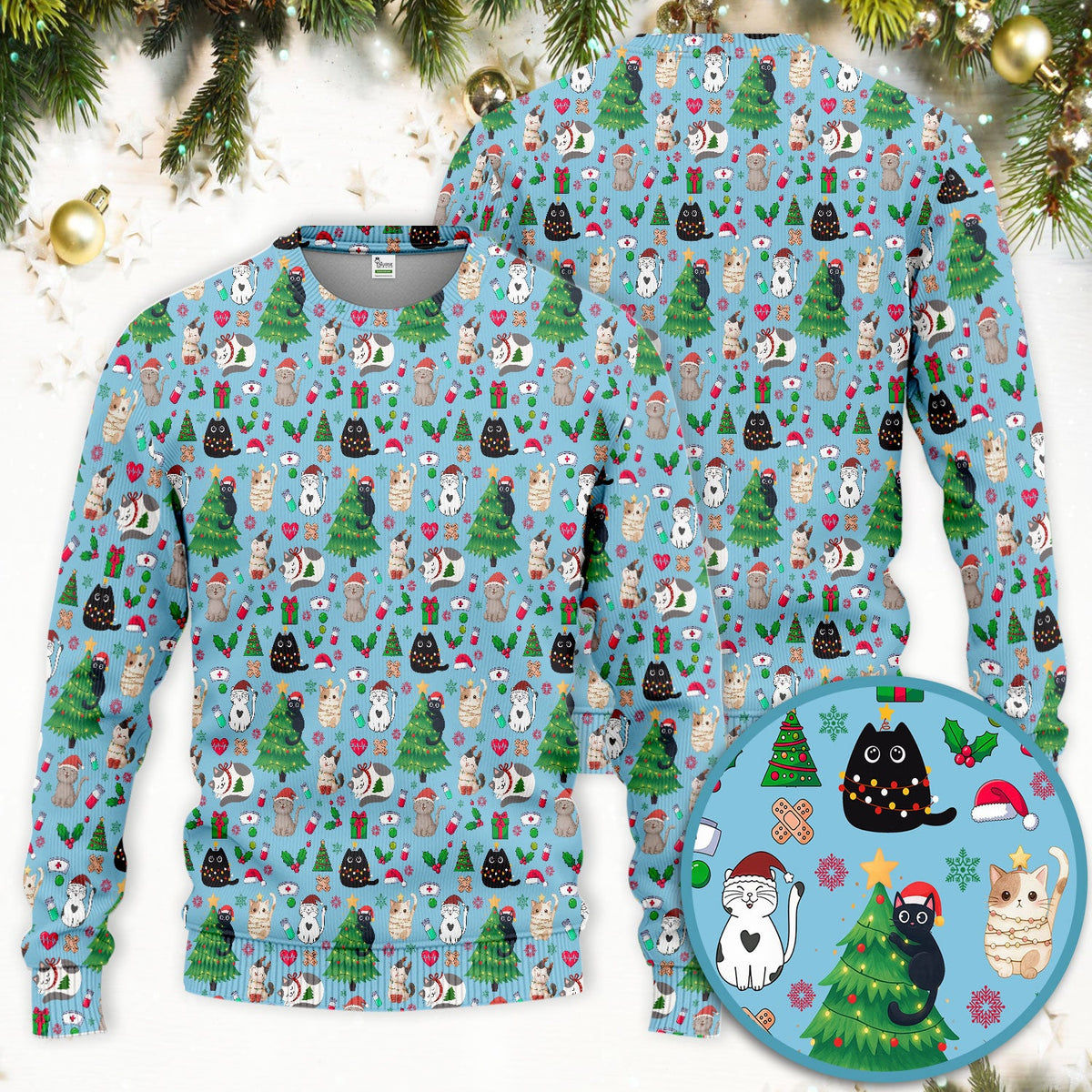 Christmas Pet Nurse Scrub Set